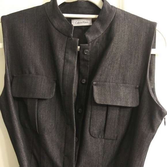 Calvin Klein Women’s Sheath Dress Black Chambray - Picture 1 of 3